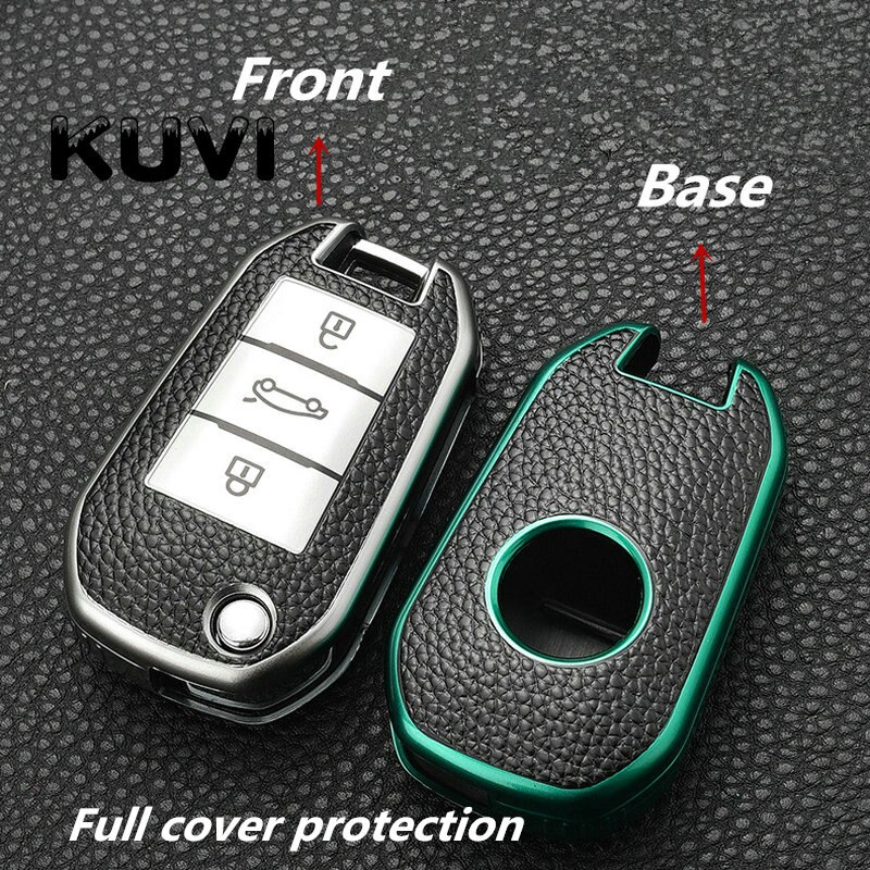 Funda plegable de Tpu para llave de coche, cubierta protectora remota para Peugeot 208, 308, 408, 508, 307, , Citroen, C4L, CACTUS, C5, C3, C6, C8