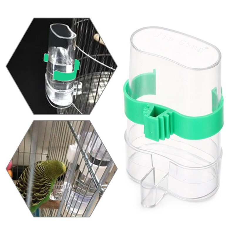 Abreuvoir mangeoire à eau pour oiseaux abreuvoir avec pince fournitures pour oiseaux pour perroquets volière perruche calopsitte Lovebird