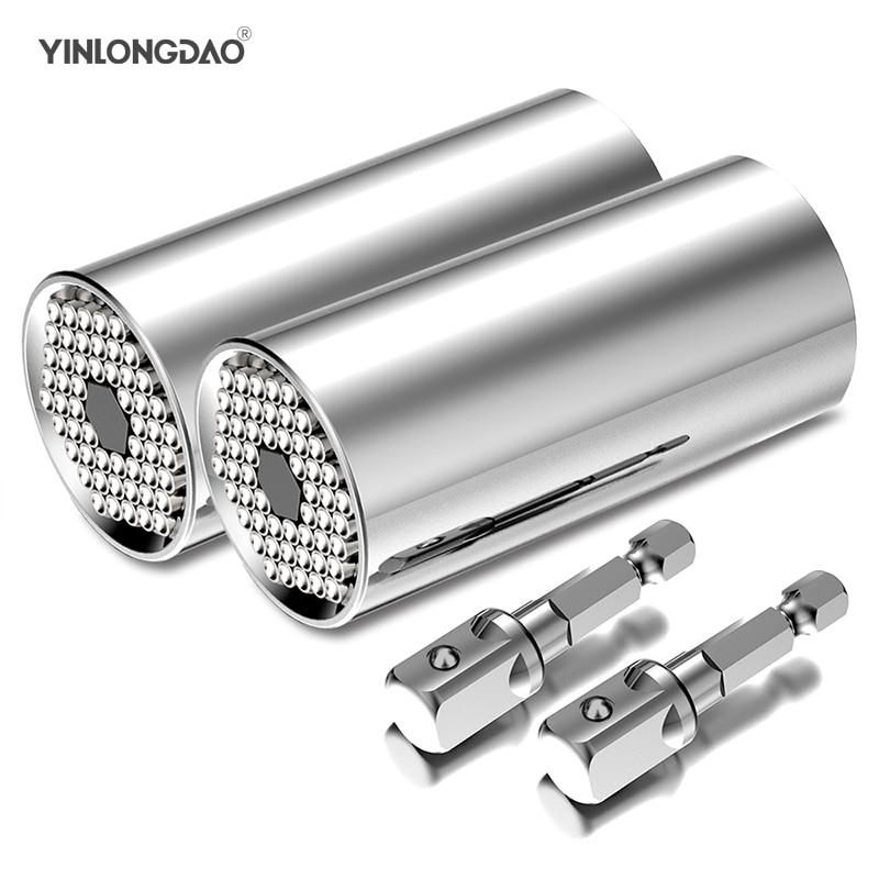 7-19mm universal momentnyckelhuvud set hylshylsa borrmaskin spärrbussning nyckel magisk nyckel grepp handverktyg gör-det-själv-verktyg yl