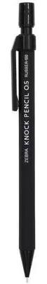 Zebra RUBBER-100 KNOCK PENCIL MP-100 Mechanical Pencil 0.5 mm Japan: Black