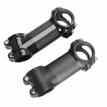 Glosy mate 3K carbono + aleación 17 grados 31,8*80/90/100/110mm bicicleta Stem MTB Roak bicicleta de carretera tallos ciclismo piezas