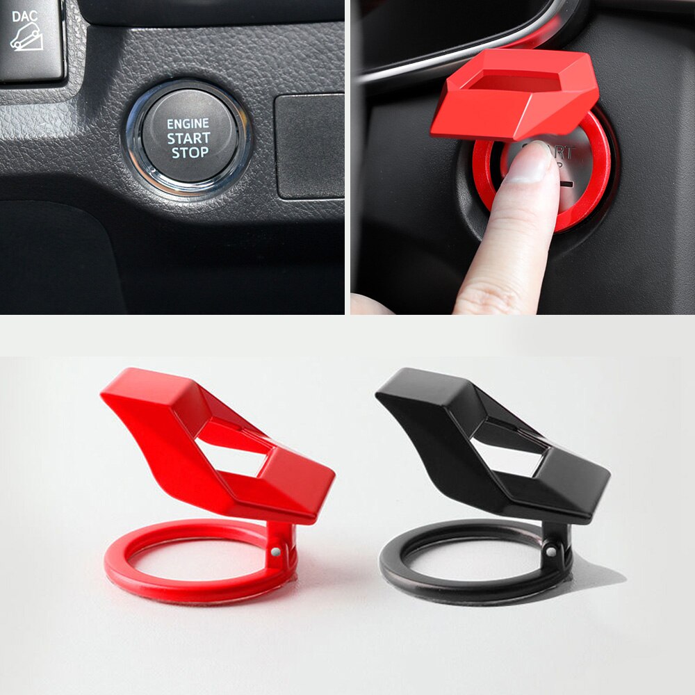 Pegatina decorativa para coche Toyota RAV4 Alphard VELLFIRE Sienna YARiS Auris Corolla Prius, botón de arranque y parada de motor