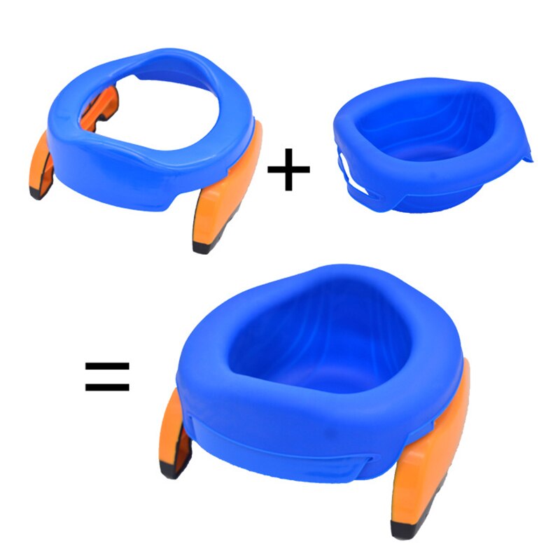 Portable Baby Outdoor Travel Pots Boy Girl Foldaway Toilet Basin Potty Car Travel Baby Folding Potty Kids Training Toilet Seat