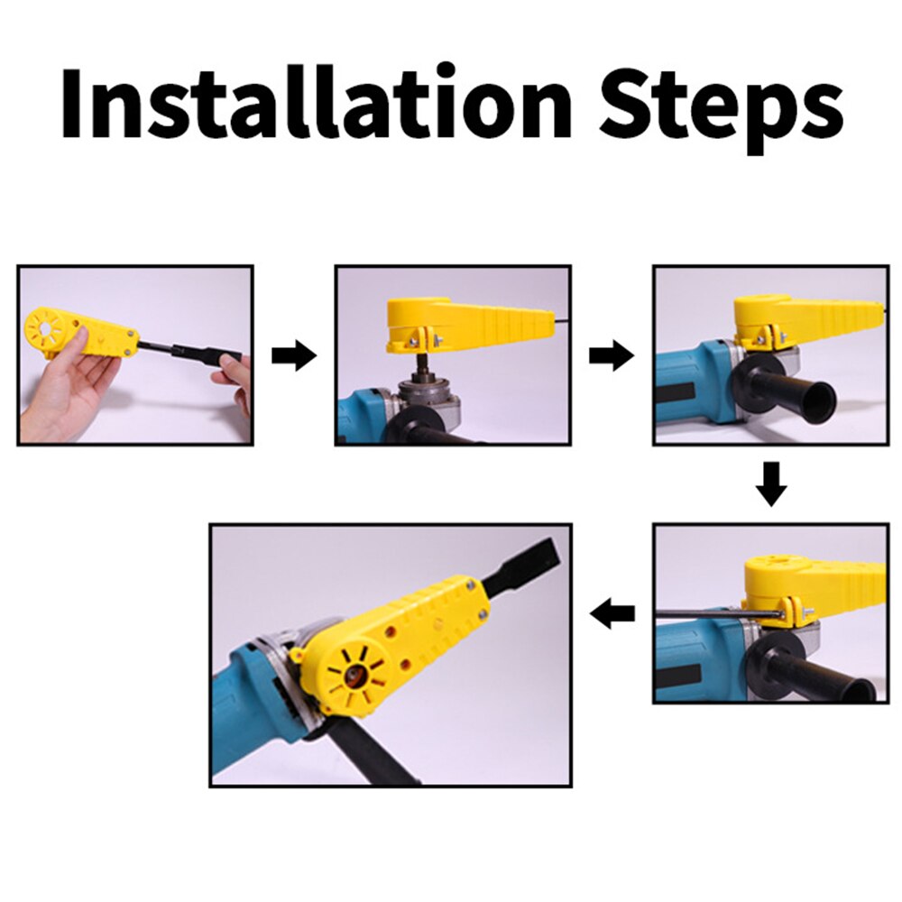 M10 Adapter Set Electric Chisel Tool Wood Carving Powerful Chisel Angle Grinder Adapter Turn Into Power Chisel Woodworking Tool