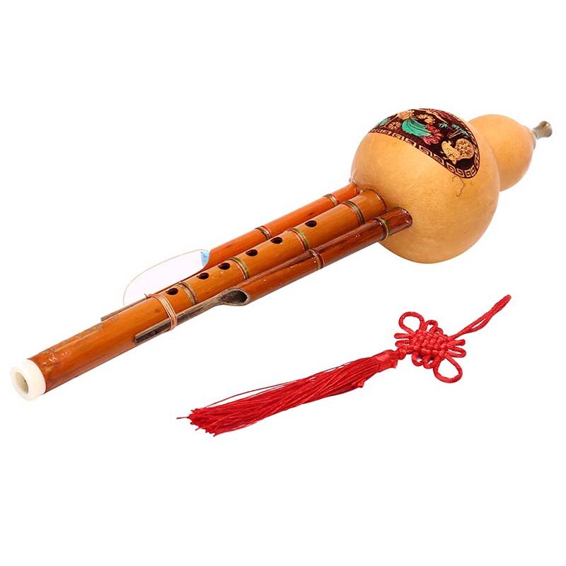 Neue Chinesische Handgemachte Bambus Hulusi Kürbis Cucurbit Flöte Ethnische Musical Instrument Schlüssel Von C Mit fallen Für Anfänger Musik Liebhaber