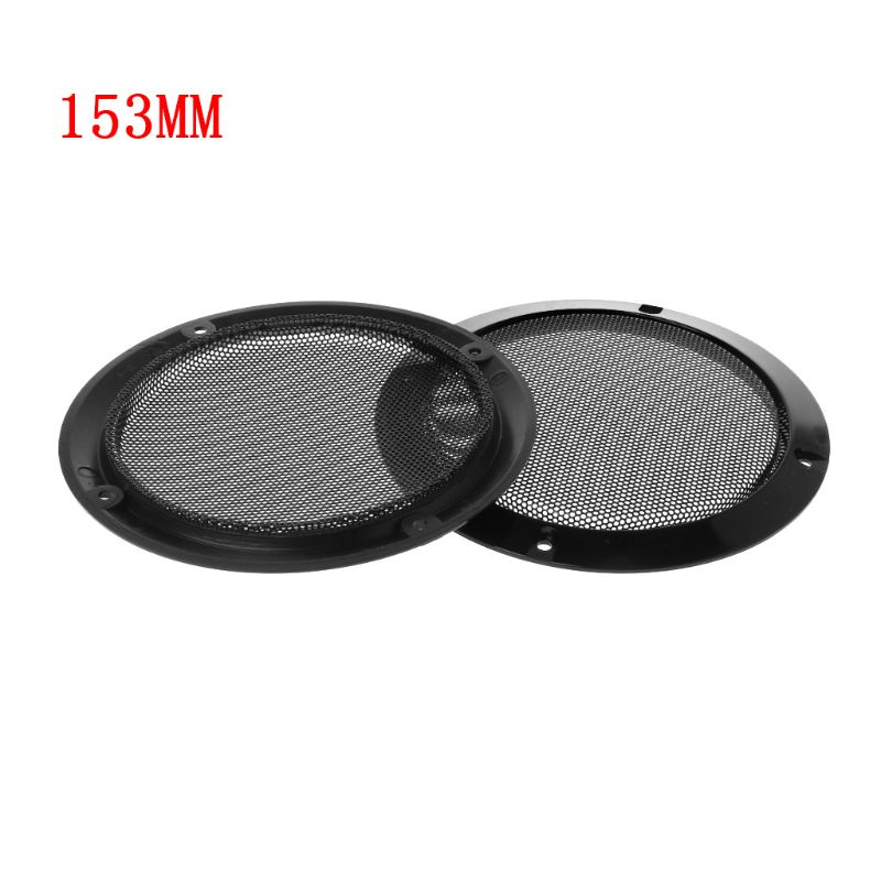 2 Stuks Beschermende Speaker Cover Metalen Koudgewalst Stalen Grille Grills Decoratieve Cirkel Diy Luidspreker Accessoires: Rood