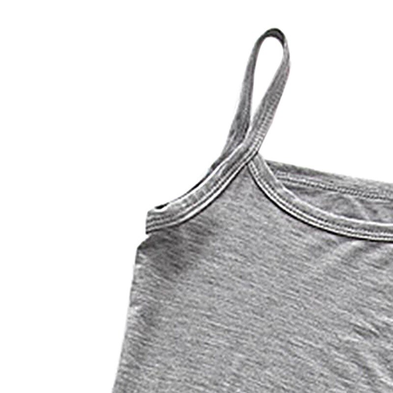 Kids Girls Summer Vest Cotton Solid Camisole Singlet Girls Undershirts Teenager Tank Children Tops Clothings