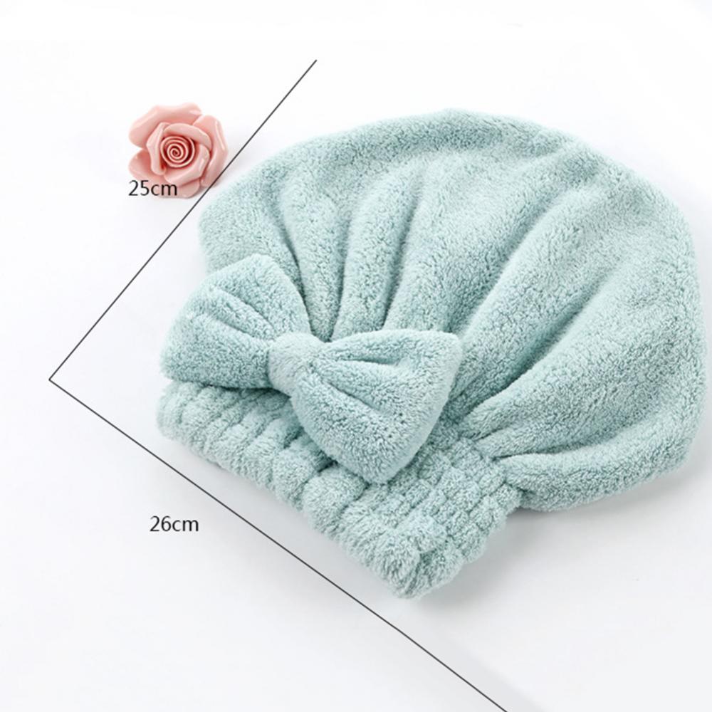 Coral Velvet Quick Dry Hair Hat Hair Drying Towel Super Absorbent Shower Head Wrap Towel Bath Cap Shower Hat