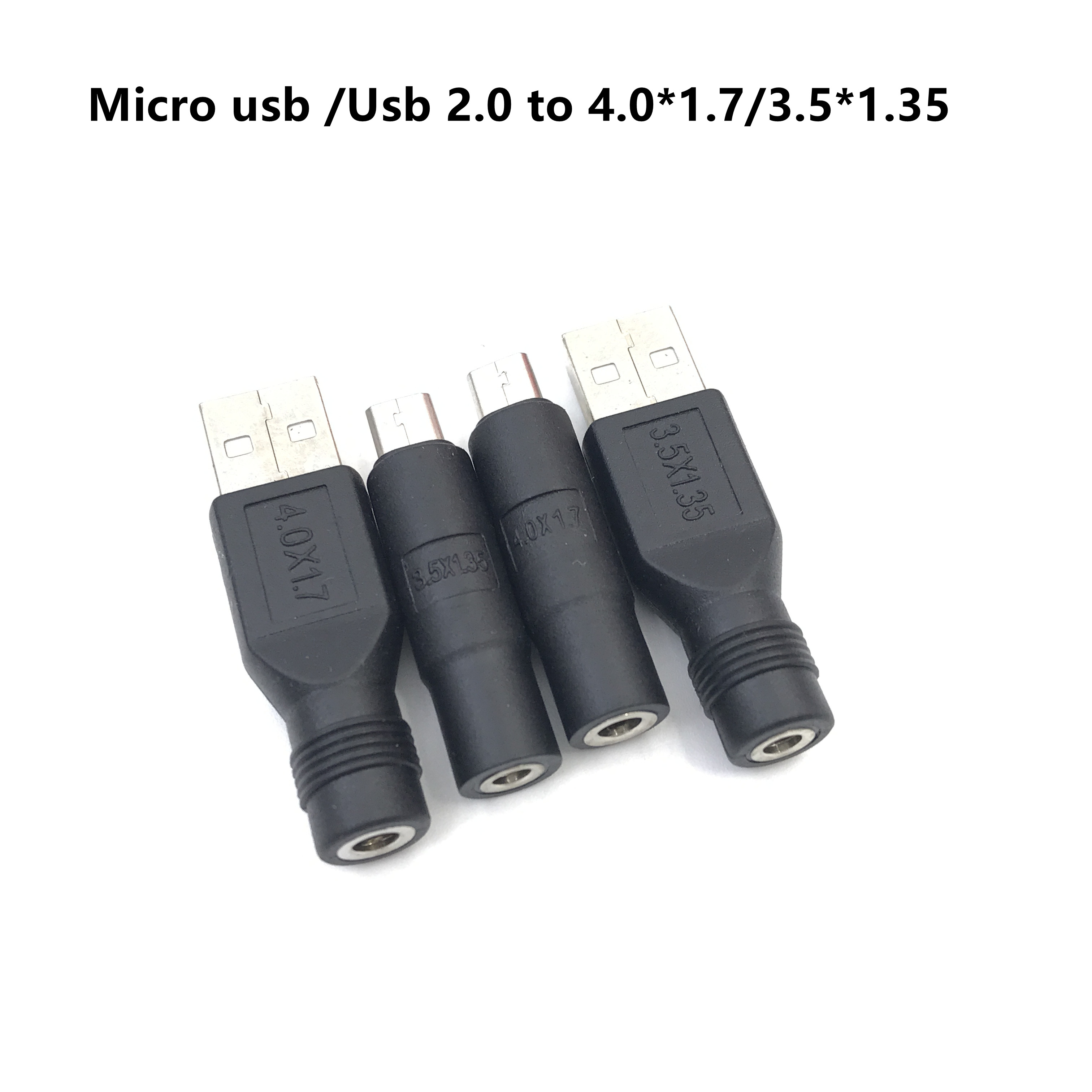 Mikro USB/USB 2.0 Stecker auf DC 3,5*1,35/4,0*1,7 mm Buchse Stecker Jack Konverter Laptop Adapter Stecker