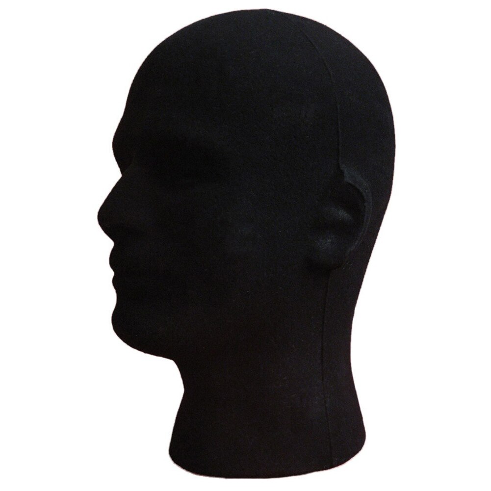 Mannlig skum flokker seg kosmetikk trening hode modell briller headset parykk vise stativ mannequin hår styling tilbehør