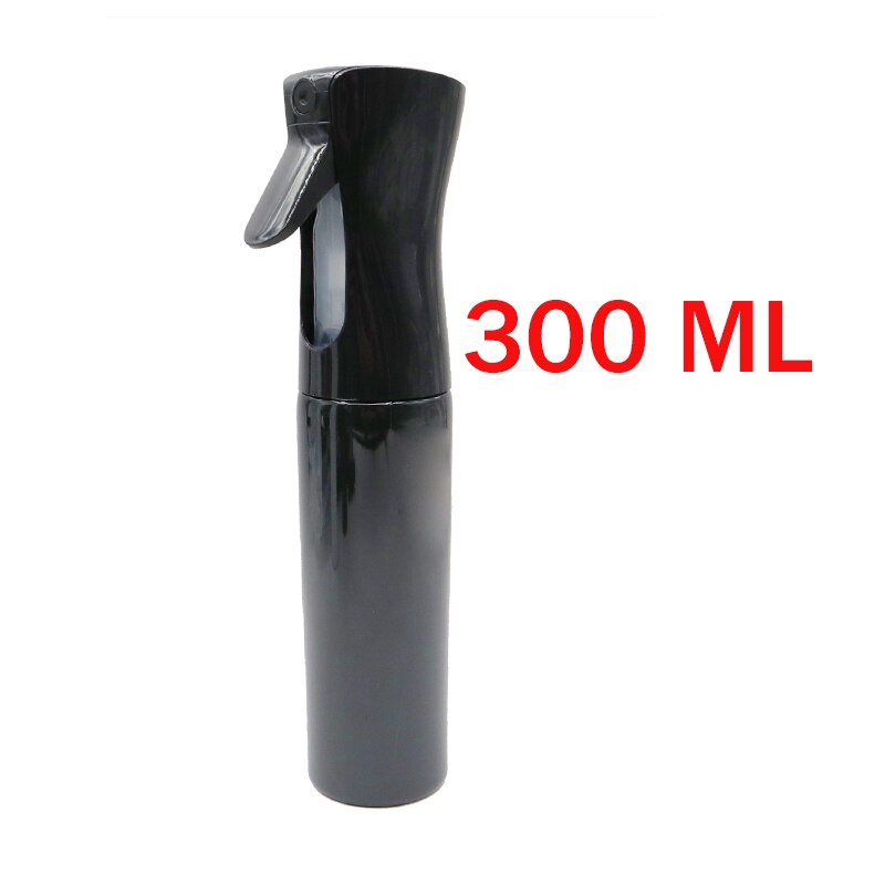 300/250/150ml frisør spray flaske genopfyldelig tom tåge hår vand spray flaske frisør barber værktøj peluqueria: 300ml sorte