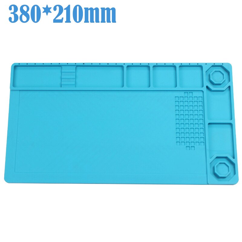 300*200mm Insulation Pad Heat-Resistant Silicon Soldering Mat Work Pad Desk Platform Solder Rework Repair Tool Station