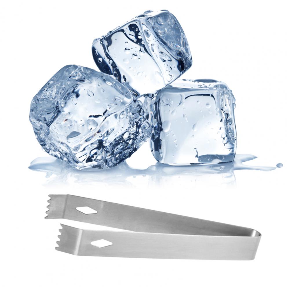 Ice Clip Ice Tong BBQ Clip Multi-use Heat-resistant Stainless Steel Home Low Temperature Resistance Ice Cube Clip for Kitchen