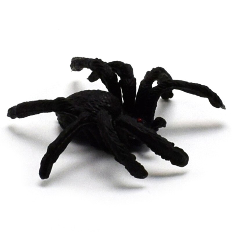 5 stuks zwarte spin spookhuis spinnenweb bar feestdecoratie simulatie magie lastig speelgoed horror halloween decoratie 4.5cm