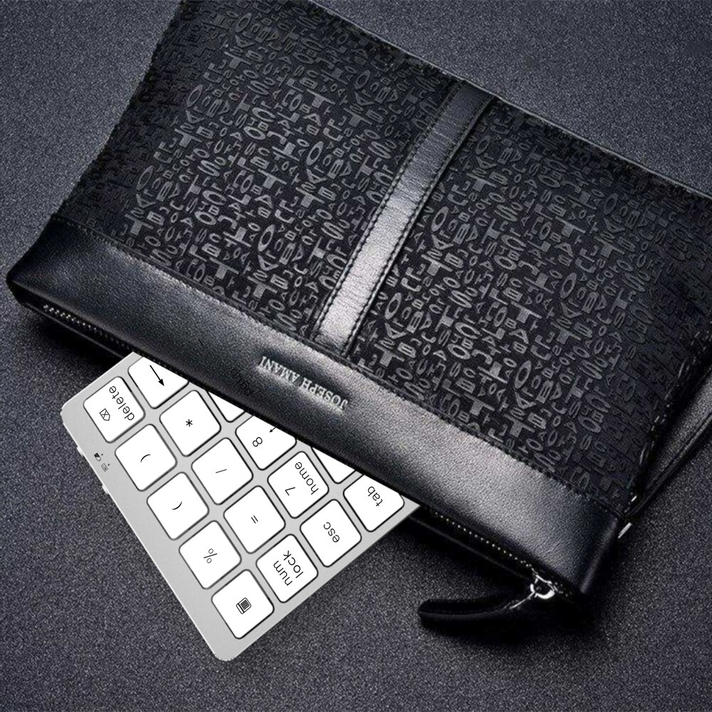 Avatto Oplaadbare Bluetooth Draadloze Financial Accounting Numeriek Toetsenbord Keyboard, Aluminium Number Pad Voor Laptop Pc Macbook