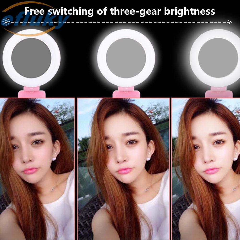 1.7m Extendable live Tripod Selfie Stick Support LED Ring Dual light mirror Stand Ring Light Phone Mount for iPhone 11 X Android