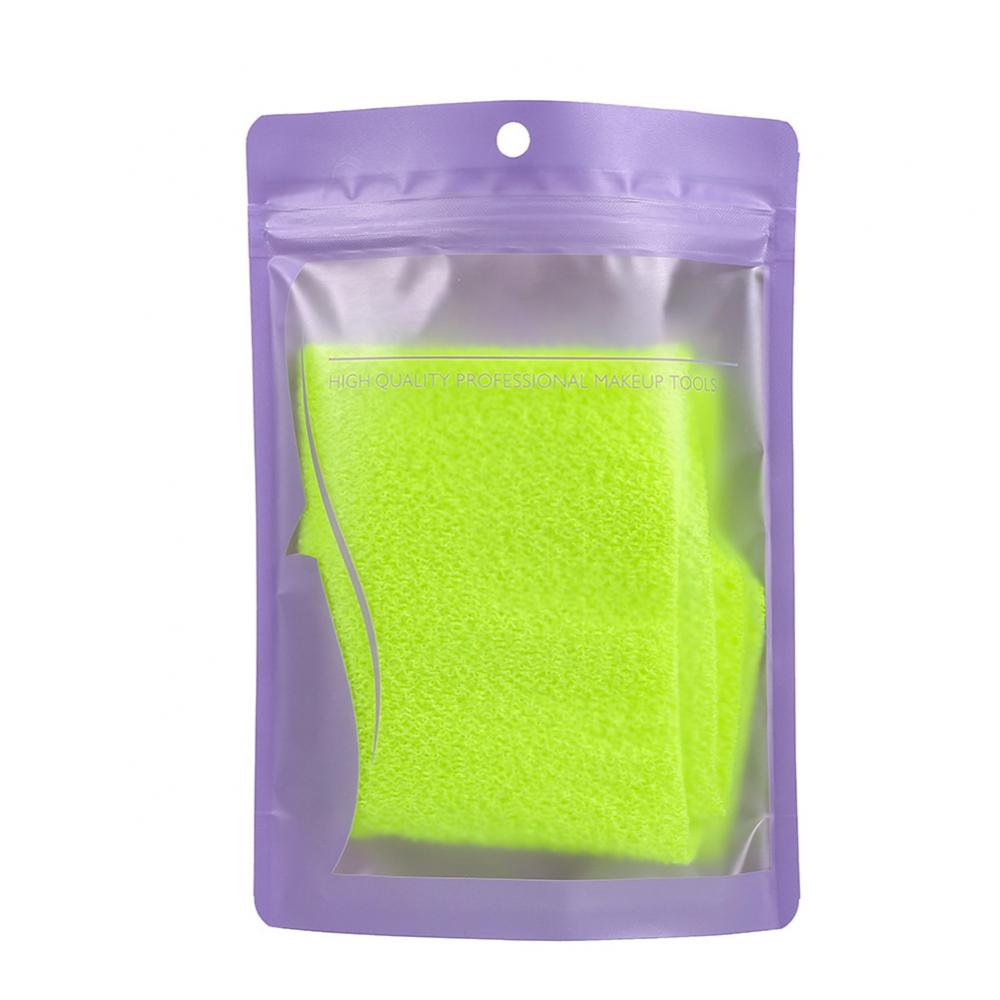 Rekbaar Body Exfoliërende Hals Terug Scrubber Douche Bad Doek Tool Washandje Polyester Bamboe Wassen Rug En Nek Product: green