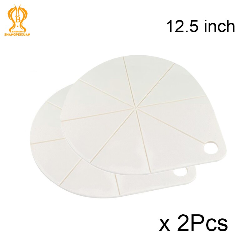 Round Pizza Cut Plate Portion Maker Plastic Pizza Even Divider Cutting Plate for 12 inch Pizza Pizza Baking Tools: 2 pcs