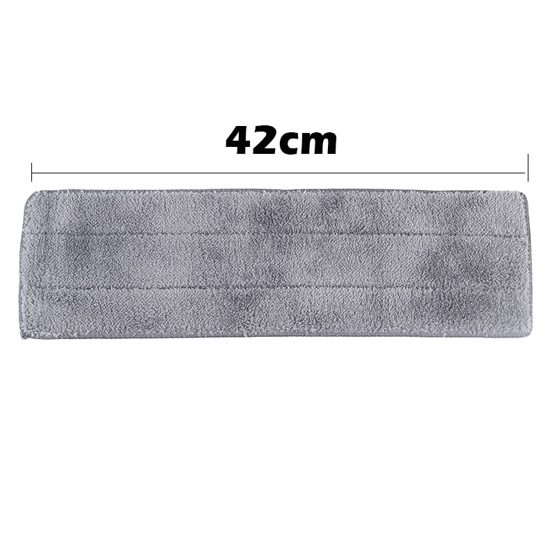 42*12cm flad mopp mikrofiber pad klip med moppen klud støv rengøring genanvendelig mikrofiber pad