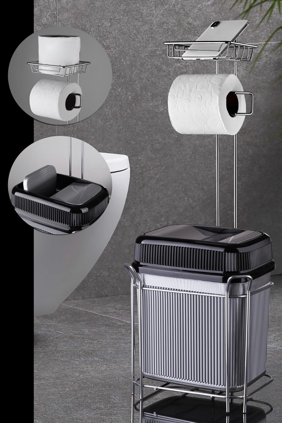Wc pinsel, mülleimer und Serviette Halfter einstellen badezimmer zubehör innovativ luxus Gold Lagerung organizer neue stil zu hause