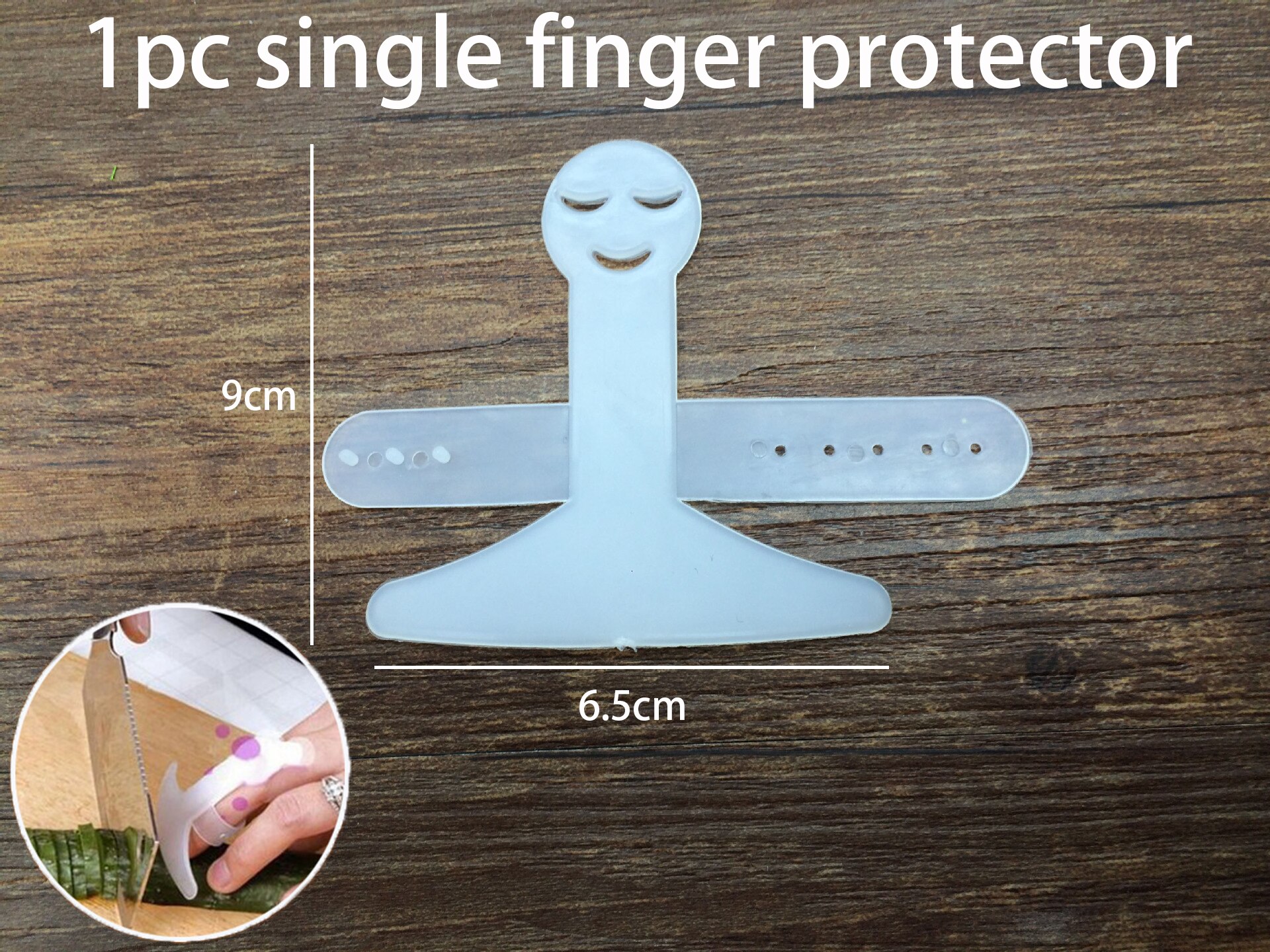Vinger Bescherming Protector Hand Vingertoppen Voor Vingers Guard Bescherm Artefact Te Snijden In De Keuken Accessoires Koken Gadgets: 1pc Single fingerB