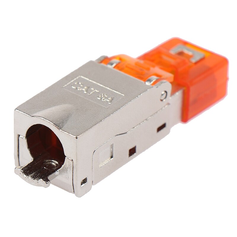 1PC Rj45 STP Shielded Connector Ethernet Plug Adapter Tool-Free Crimping Shielded Crystal Head Network Ethernet Cable plug