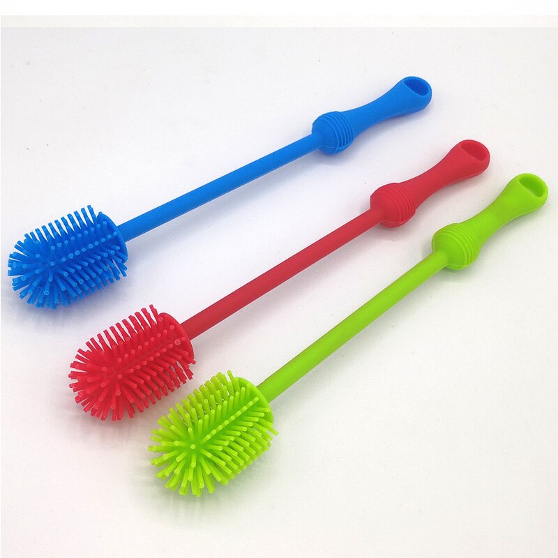 Biberons lavage biberon brosse -nés frottant Silicone nettoyage longue poignée multifonction nettoyant outil