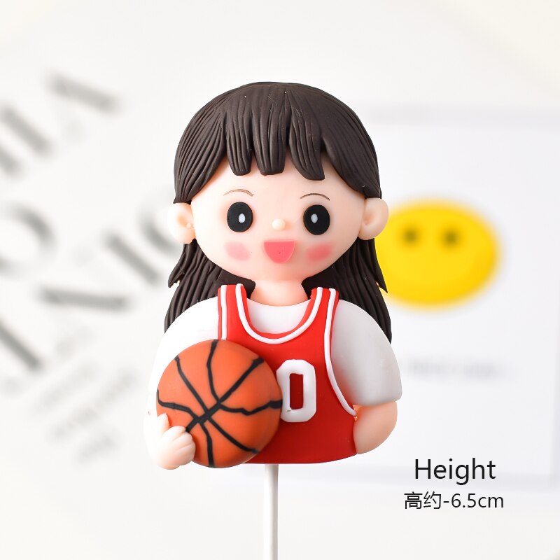 Décoration de gâteau pour garçon et fille, jeu de basket-ball, décoration de gâteau d&#39;anniversaire, Cupcake, pour réception pour bébé, pâtisserie