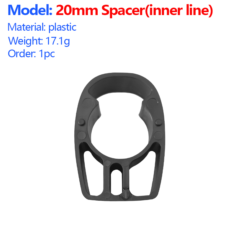 Casque en plastique cadre de gravier de route ligne interne casque vélo Ultra léger BXT 145/135/115 guidon joint en plastique haute résistance: Gris foncé