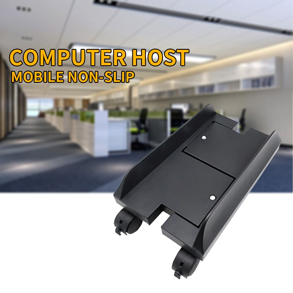 Rack Computer Bracket Accessories Stand Thickening Base Brake Desktop Four Wheel Home Stable ABS Removable Host Adjustable