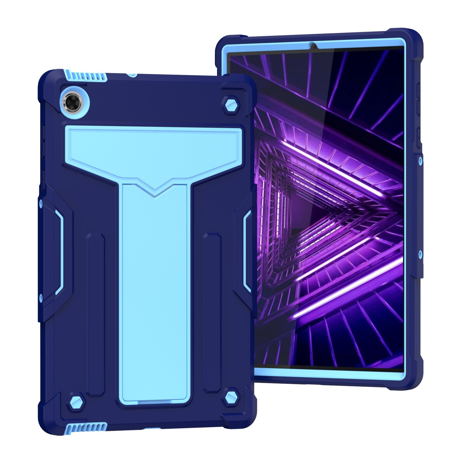 Tablet Case for Lenovo Tab M10 FHD Plus 2nd Gen - Shockproof Leather Stand Cover: J