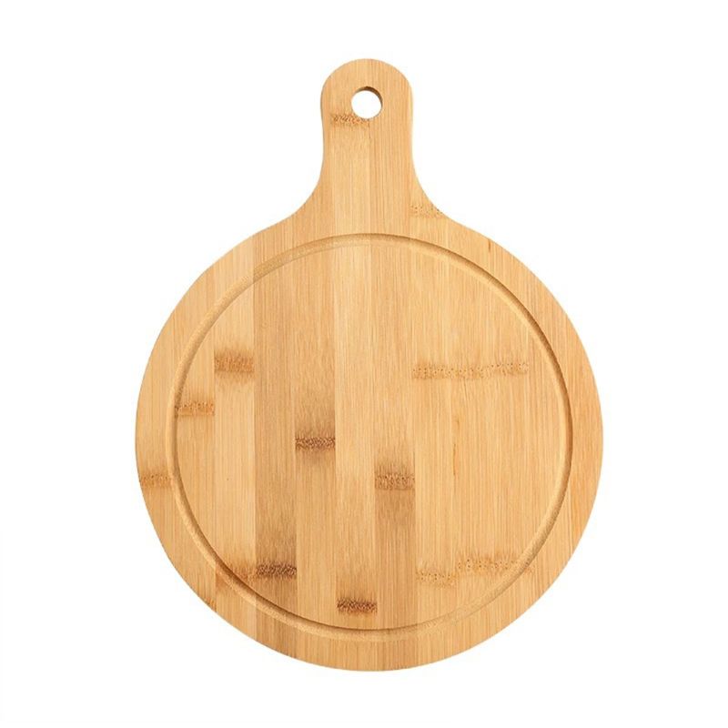 Houten Snijplank Fruit Pizza Brood Plaat Met Handvat Duurzaam Hangable Snijplank Keuken Accessoires