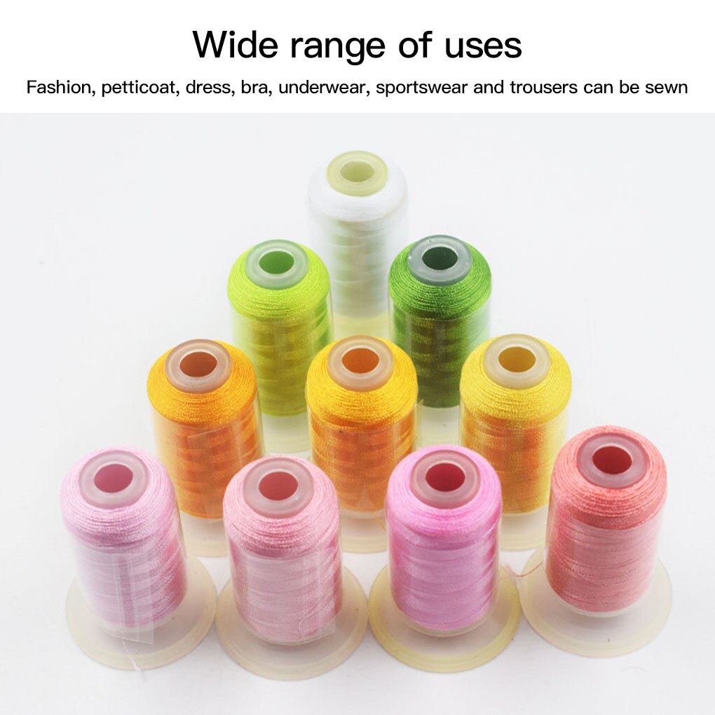 40 Rolls Color Random Thread Roll Sewing Quilting Embroidery DIY Craft Polyester 40 Colors Lines Threads 500m