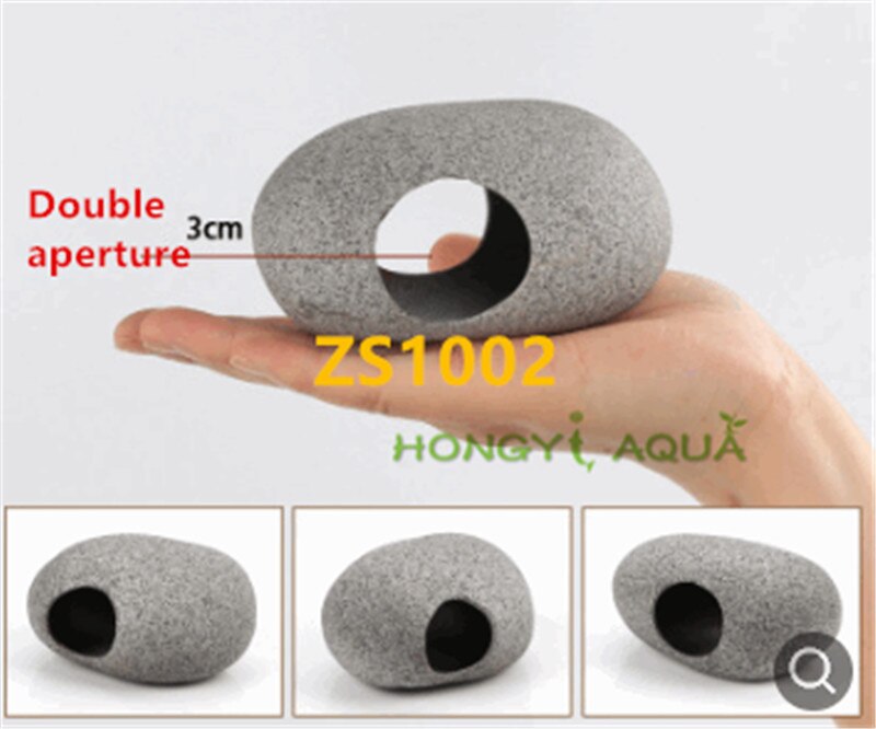 Fish tank landscaping Clay pot Shrimp Cixi Dodging tank Breeding fish nest Shaped rock Aquarium supplies: ZS1002