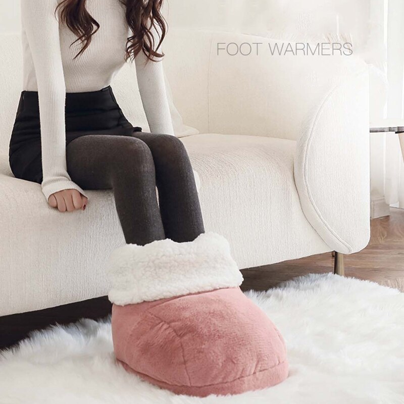 Scaldapiedi invernale lavabile scarpe peluche riscaldamento scaldapiedi elettrico