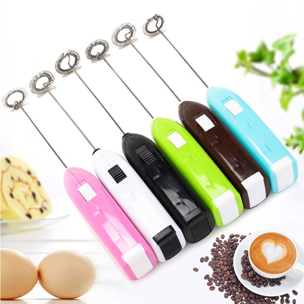 Kitchen Gadget Electric Handle Egg Beater Milk Stirrer Frother Foamer Coffee Whisk Mixer DIY Facial Mask Treater Juice Stirrer