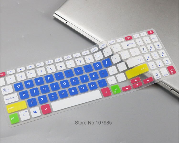 Silicone Keyboard Cover Skin Protector For ASUS VivoBook 15 F515J F515JA F515JP F515EA F515EP F515 JA X515JF X515 MA 15.6 inch: Candyblue