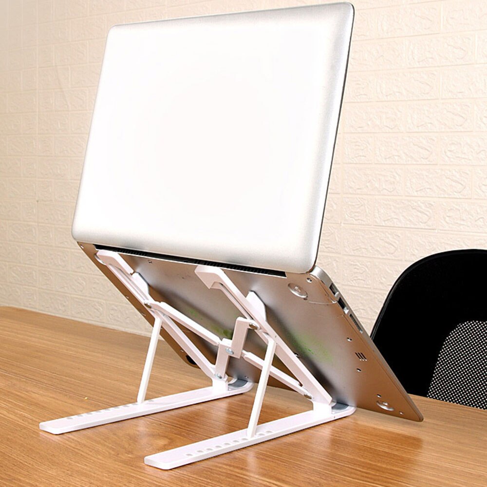 Portable 8-Layer Height Foldable Laptop Stand Aluminum Ventilated Ergonomic Laptop Stand For 9-15.6 Inch Laptops And Tablets