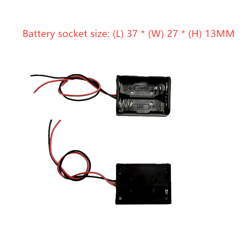 Soporte de batería de 12V 23A, caja de almacenamiento de batería recargable con cable de alambre, soporte de batería de 12V 23A, caja de batería de 12V con interruptor