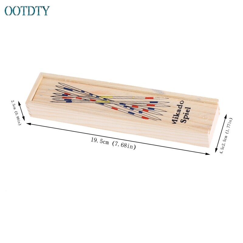 1 Set Traditionellen Mikado Spiel Holz Pick Up Sticks Set Traditionellen Spiel Mit Box Spielzeug #330
