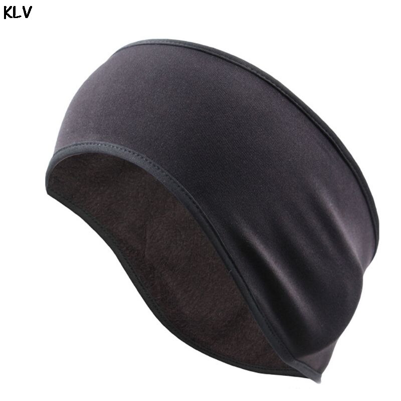 Unisex vinter ørevarmer pandebånd faux fleece koldt vejr øreværn varm hårbøjle 50pf: Bk