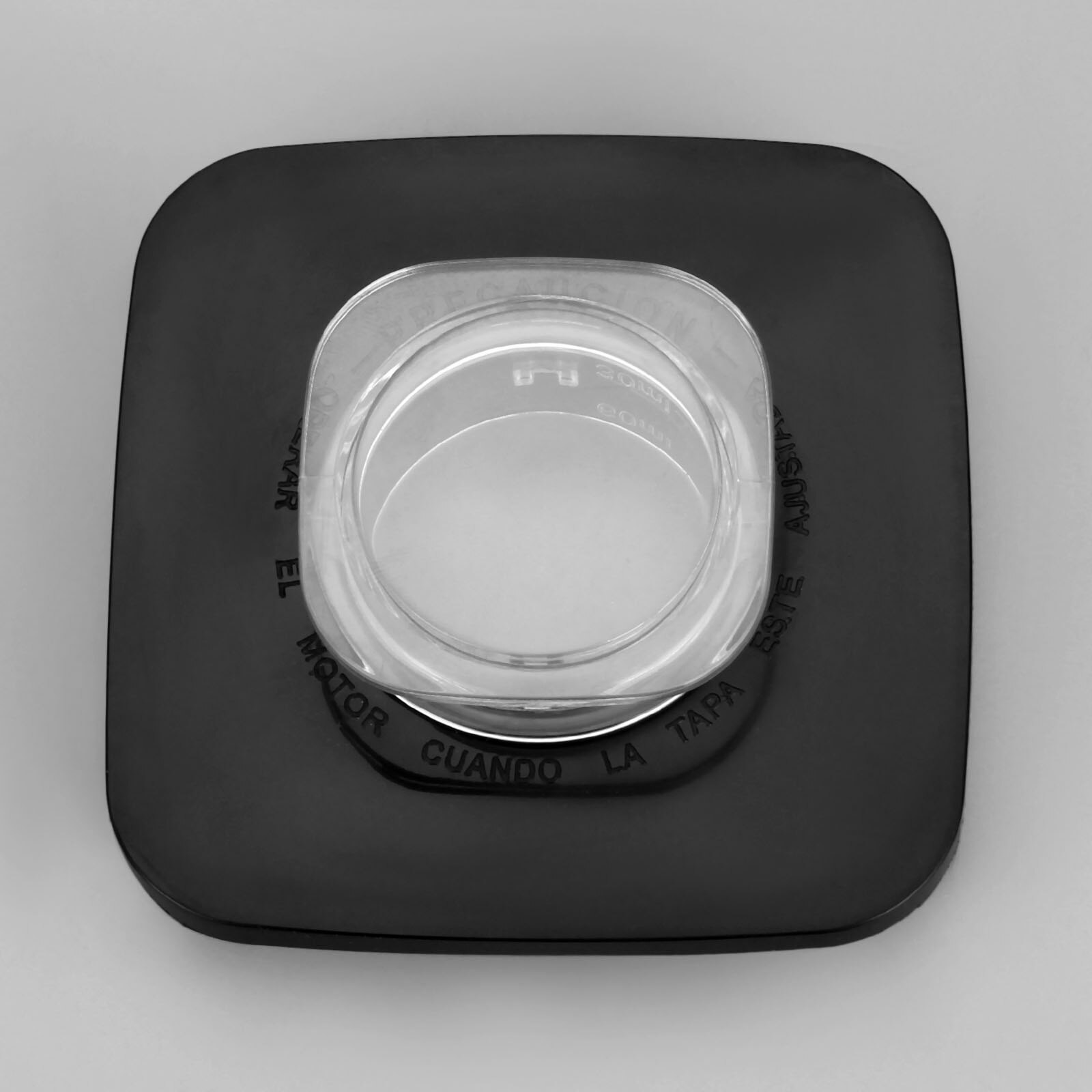 2Pcs/Kit Vervanging Mengbeker Deksel Cap + Center Filer Fit Voor Vierkante Top Glas/Plastic Oster/Osterizer Blenders Met Schaal Oz/Ml