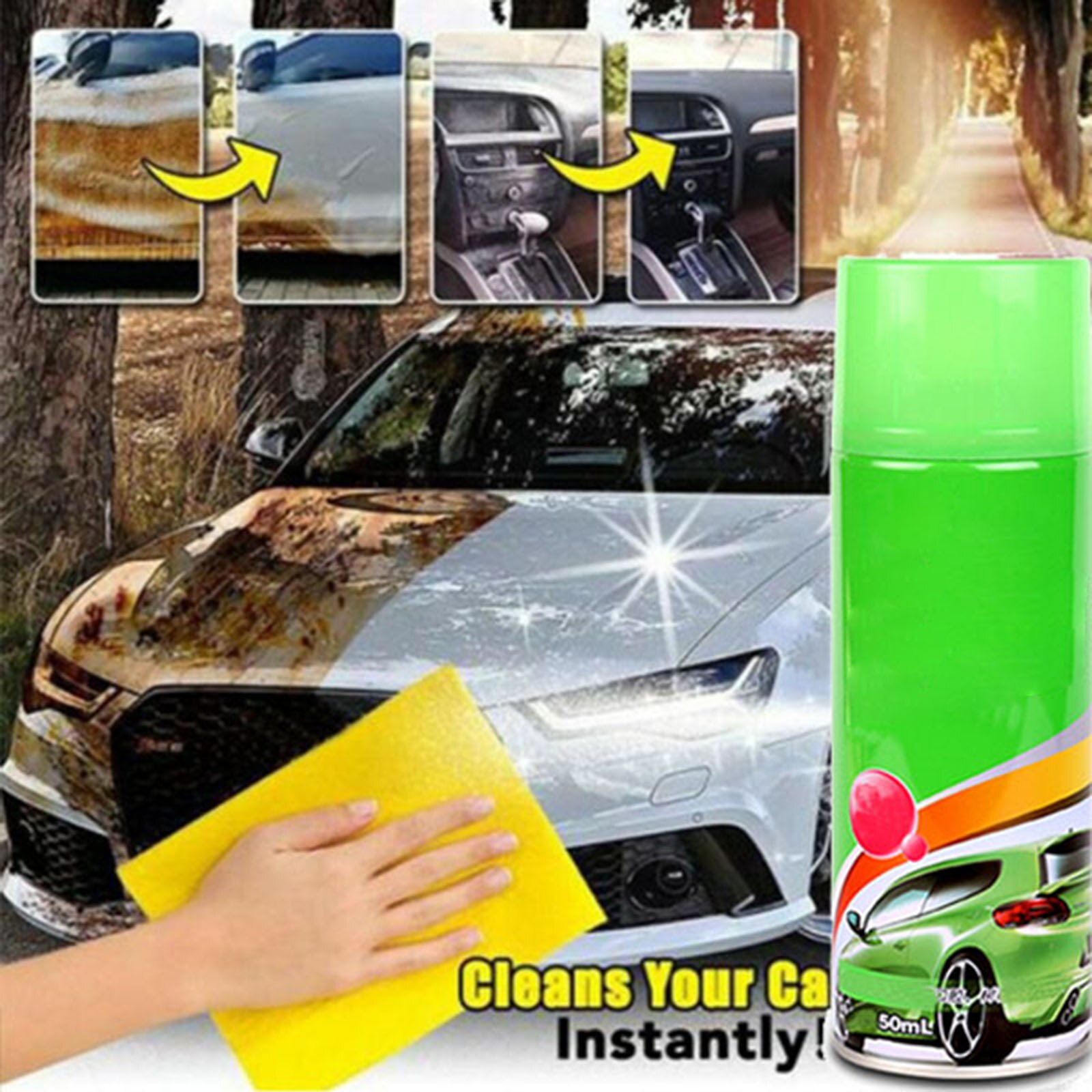 Multi-Functional Super Rust Removal Spray Scratch Repair Fluids Adhesive Cleaning Spray DIN889
