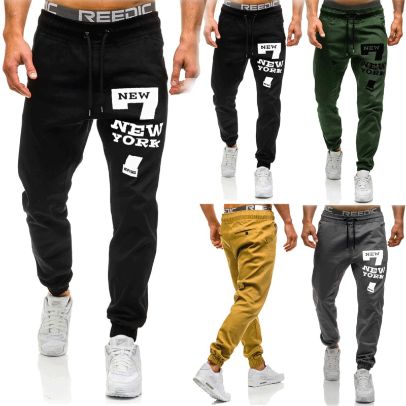 Pantalones largos deportivos informales para hombre, pantalón de chándal largo, para correr, gimnasio