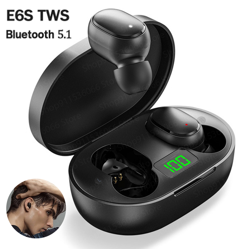 E6s langattomat bluetooth-kuulokkeet 5.1 kuulokkeet stereokuulokkeet urheilun melua vaimentavat  a6s a6 litteää kuuloketta xiaomi kaikille puhelimille