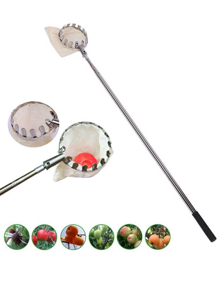 Asta per raccoglitrice di frutta da 1.5m con borsa telescopica per raccolta di frutta