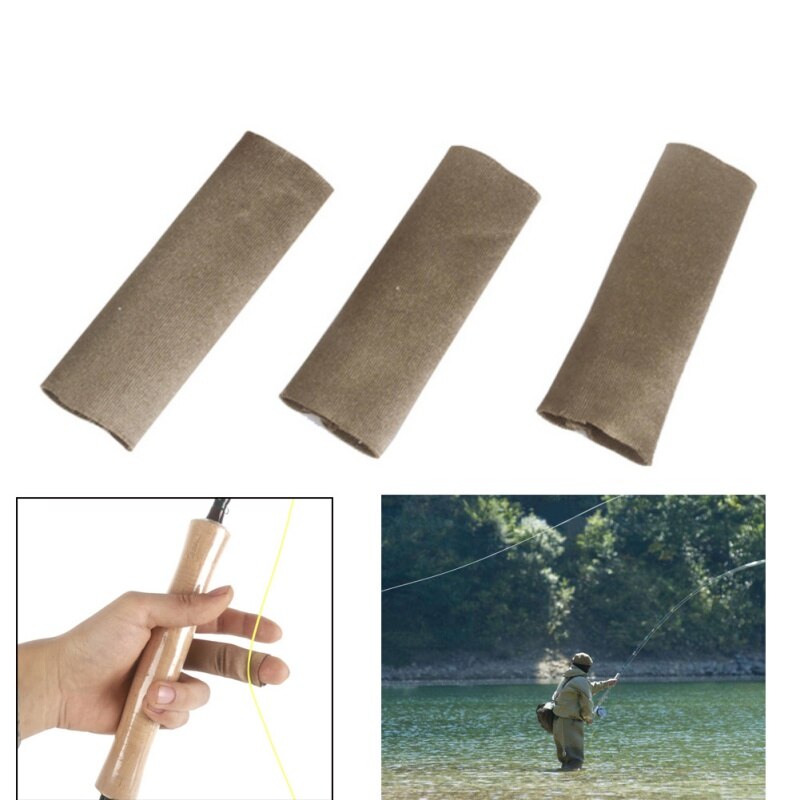 3 unids/set rasguño Anti protección dedo La Manga protectora de la línea de pesca funda para el dedo Protector accesorios de pesca