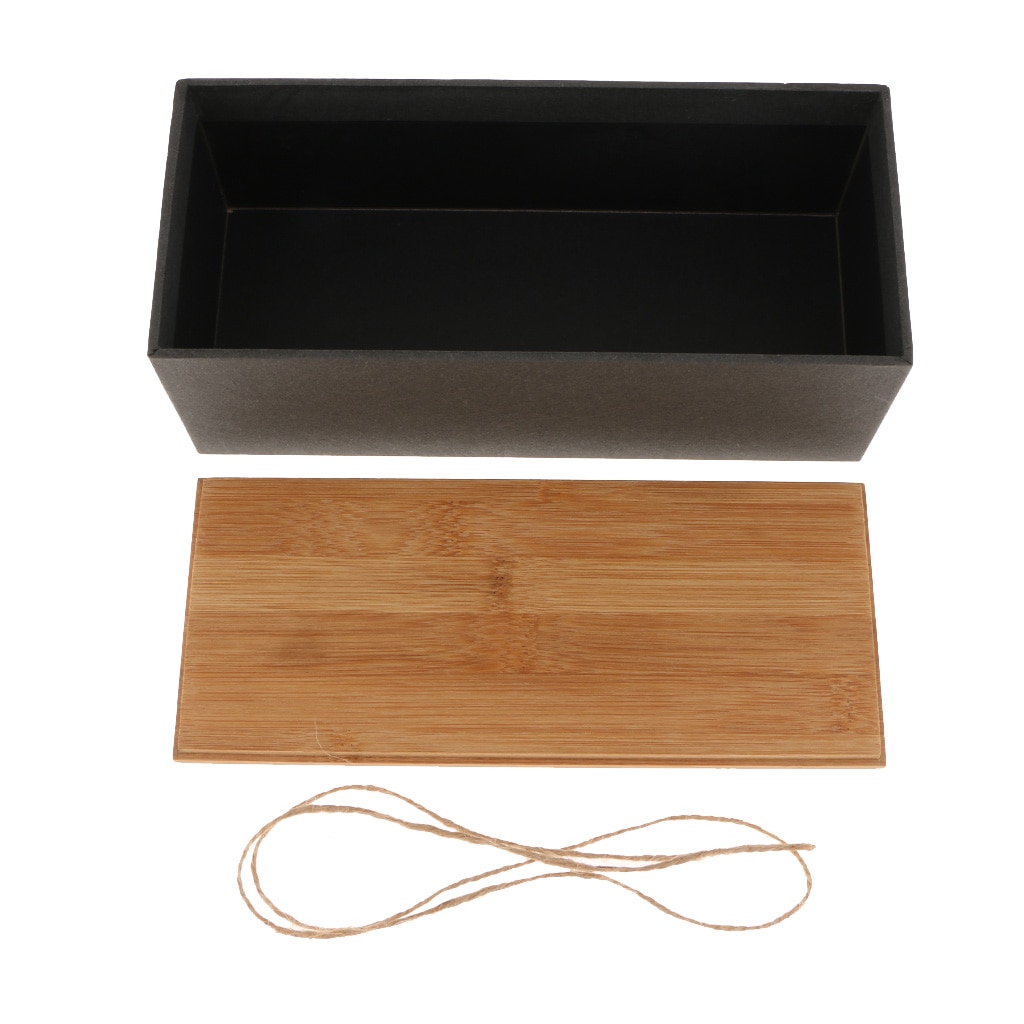 Kitchen Metal Storage Box With Bamboo Lid Bins Bread Sugar Boxes Tea Herb Storage Holder Food Containers Organizer