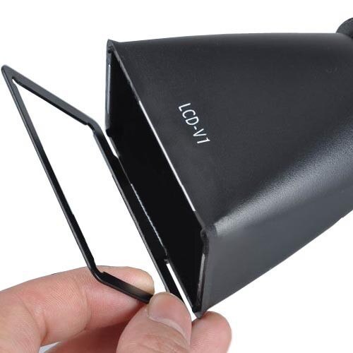 V1 Lcd Zoeker 2.8X3 "Magnifier Eyecup Hood Voor Canon 5DII/7D/500D