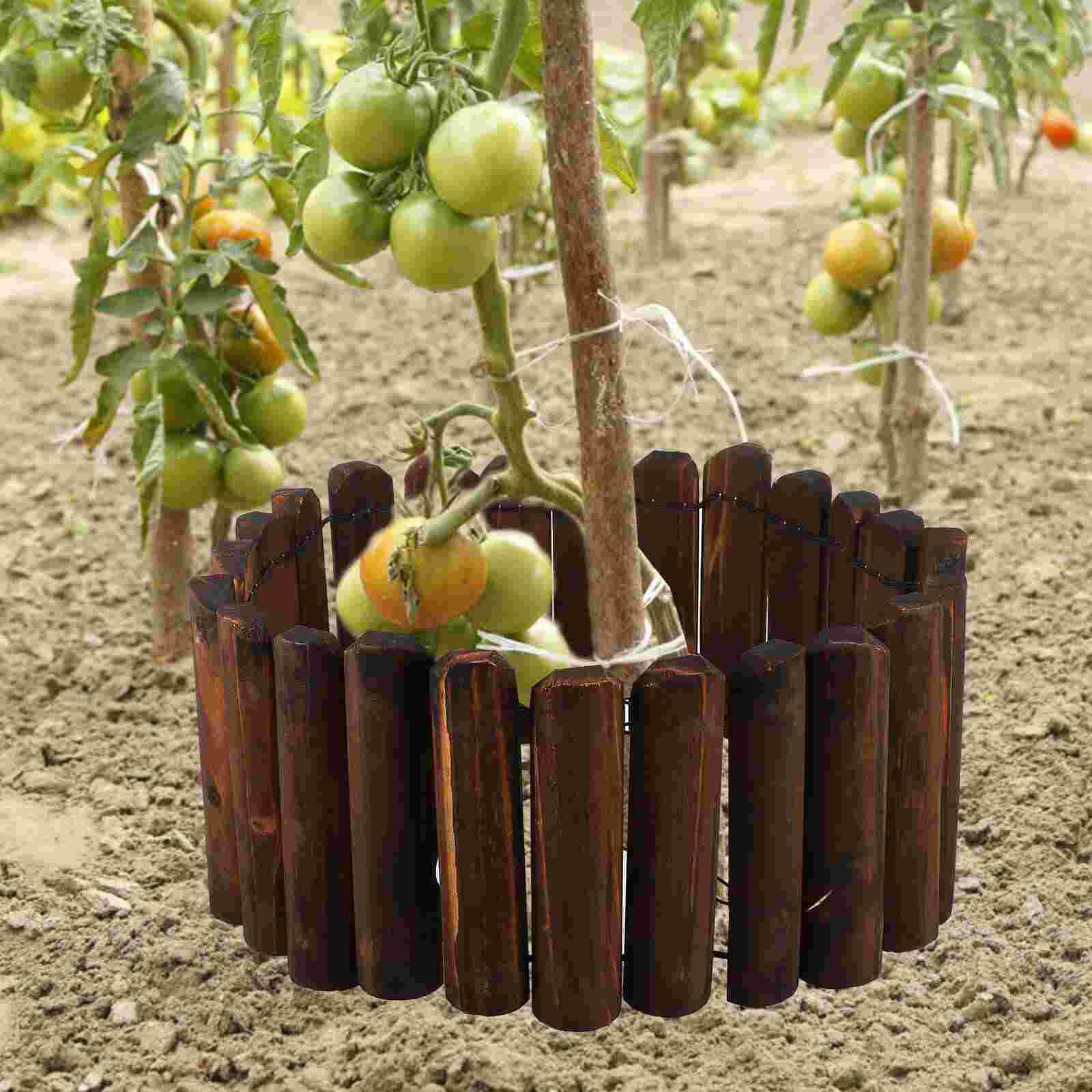 Garden Wood Fence Outdoor Yard Fence Natural Fence Lawn Fence Garden Supply